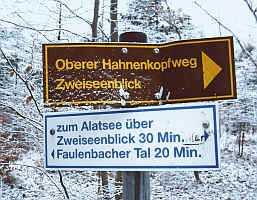 Oberer Hahnenkopfweg, Zweiseen Blick, Alatsee, Faulenbach