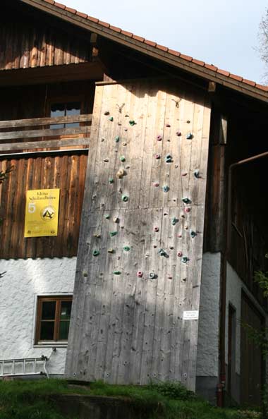 Kleiterer Schullandheim mit Kletterwand