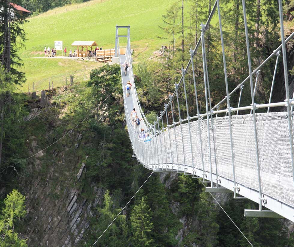 Stahlseil Hängebrücke