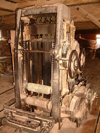 alte Mühle, von innnen, mit Sägegatter