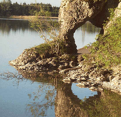 Das "Törle" am Weissensee von Füssen (Ostallgäu)